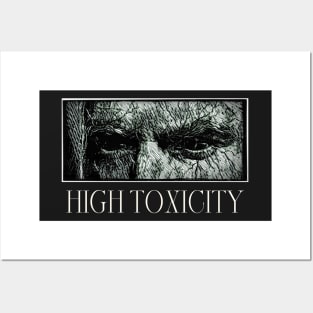 High Toxicity - Stare - Black and White Drawing Posters and Art